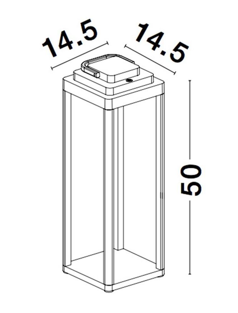 Figi LED Außenstehleuchte 3000K Anthrazit IP65