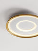 Figin LED Deckenleuchte 2-flammig 2700 5000K Weiß, Gold mit modernem Design und dimmbarer Lichtfarbe.