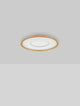 Figin LED Deckenleuchte 2-flammig 2700 5000K Weiß, Gold in elegantem Design mit goldener Umrandung.