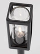 Figo Außensockelleuchte Dunkelgrau IP54 mit klarem Glas und robustem Aluminiumdesign.