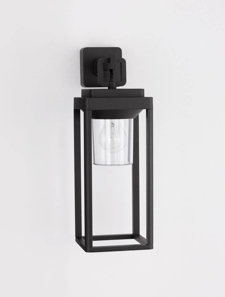 Figo Außenwandleuchte Up Anthrazit IP65 an einer Wand montiert mit modernen Design.