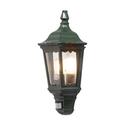 Firenze outdoor wall light with sensor green, clear glass - stylish wall lamp for outdoor areas with sensor.