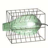 Attimo table lamp Murano glass in a cage