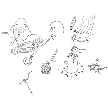 Illustration de différentes techniques dans l’artisanat du verre, notamment le soufflage et le moulage.