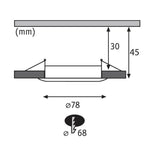 LED Einbauleuchte Coin Slim Dimmbar IP65 425lm 2700K Weiß