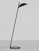 Flute LED Stehlampe H 153cm 3000K im minimalistischen Design mit mattem Schwarz.