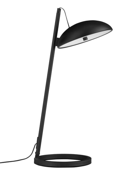 Lampe de table Flute LED H 53 cm 3000K au design noir élégant, parfaite pour tout aménagement intérieur.