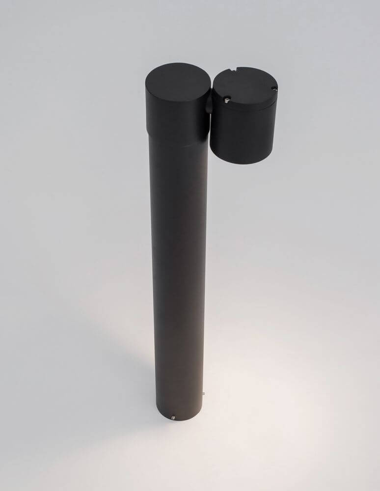 Focus Außenwegeleuchte Schwarz IP54 von Nova Luce mit modernem Design und funktionaler Beleuchtung.
