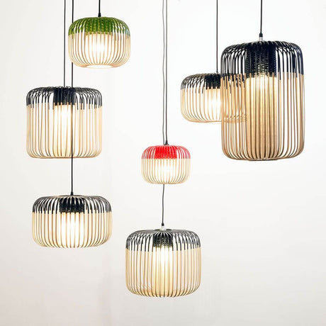 Forestier Bamboo Light pendant light in various shapes and colors, modern and stylish, designer Arik Lévy