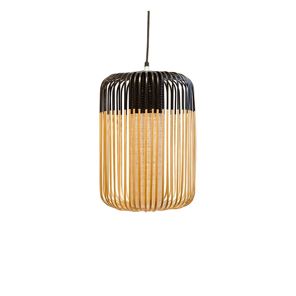 Lampe de suspension légère en bambou