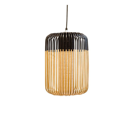 Forestier Bamboo Light pendant light made of woven and braided bamboo, modern design with natural material.
