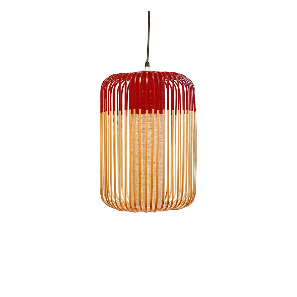 Lampe de suspension légère en bambou