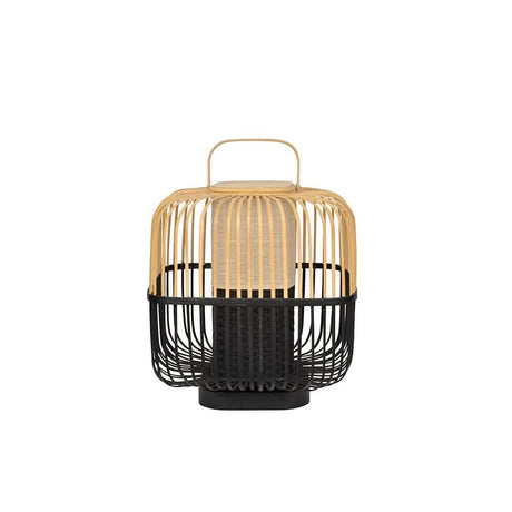 Forestier Bamboo Square Tischlampe aus Holz und Bambus, mit einzigartigem Design und Handwerklichkeit.