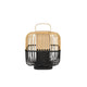 Forestier Bamboo Square Tischlampe aus Holz und Bambus, mit einzigartigem Design und Handwerklichkeit.