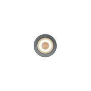 Forestier Cymbal LED Wand- & Deckenlampe Blau 34x16cm aus Samt, Leinen und Holz mit sanftem LED-Licht