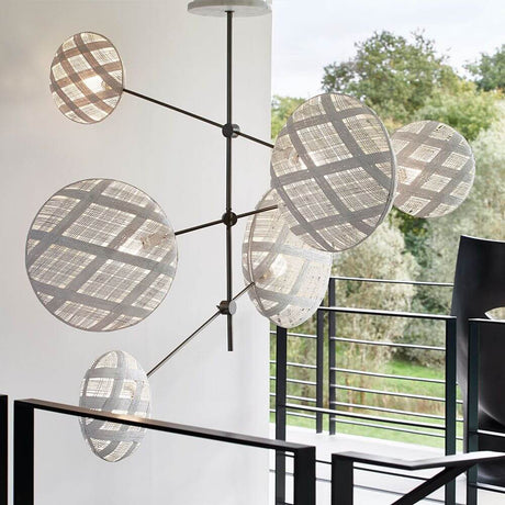 Forestier ceiling light Chanpen Structure 6-light with modern lighting design for stylish spaces.
