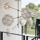 Forestier Deckenlampe Chanpen Structure 6-flg. mit modernen Lichtdesign für stilvolle Räume.