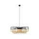 Forestier Hängeleuchte Bamboo Ø 80cm Up&Down, moderne Lampe mit Bambus und Schwarz für stilvolle Innenräume.
