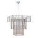 Forestier Hängeleuchte Mesh Cubic 117cm in modernem Design mit drei verschiedenen Schirmen in trendigen Farben.