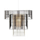 Forestier Hängeleuchte Mesh Cubic 117cm mit trendigem Lagenlook in verschiedenen Farben.