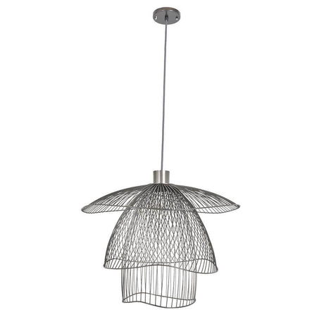 Forestier pendant light Papillon Ø 56 cm with a distinctive wire design and elegant domes.