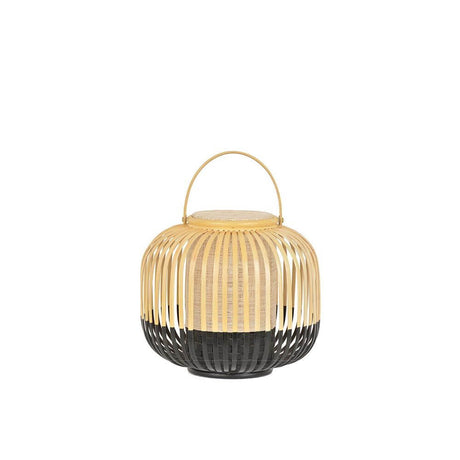 Forestier LED Akku-Bodenleuchte Take A Way IP66 in Bambus-Design für Außenbereich