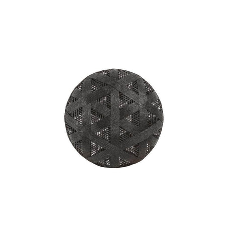 Forestier Lampenschirm Chanpen Hexagonal in schwarzer, geometrischer Form mit hochwertigem Material.