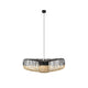 Forestier Pendelleuchte Bamboo Ø 80cm Up mit zweifarbigen Bambusstäben im modernen Zen-Look.