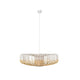 Forestier Pendelleuchte Bamboo Ø 80cm Up in modernem, puristischem Design mit zweifarbigen Bambusstäben.
