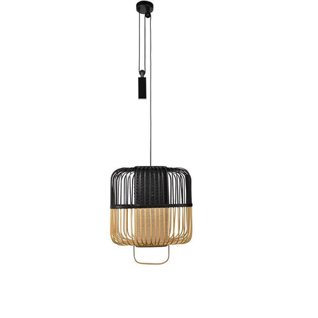 Forestier Pendelleuchte Bamboo Square aus Bambus mit modernem Design und Zen-Look.