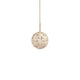 Forestier Pendelleuchte Chanpen Hexagonal in elegantem Design mit runder Form und feiner Struktur.