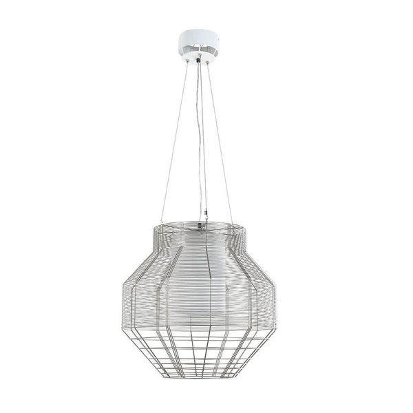 Forestier Pendelleuchte Mesh Ø 48cm mit modernem, natürlichem Design und geflochtener Optik.