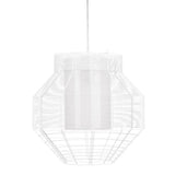 Forestier Pendelleuchte Mesh Ø 48cm in stylischem Weiß, modernes Design und auffälliges Erscheinungsbild.