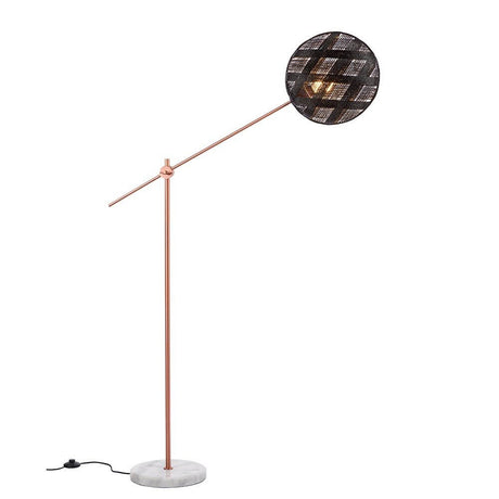Forestier floor lamp Chanpen Diamond with marble base, creative lighting for living areas.