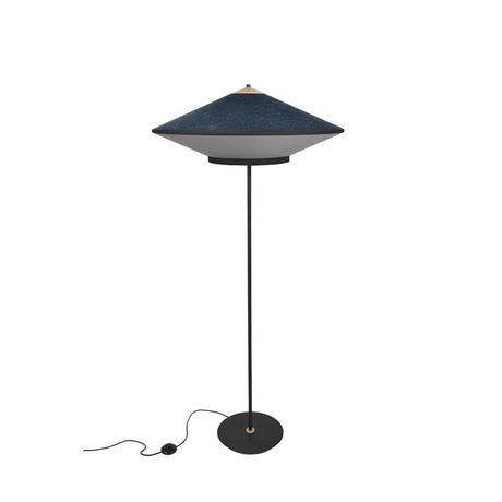 Forestier floor lamp Cymbal 150cm with an elegant design and a luxurious velvet lampshade.