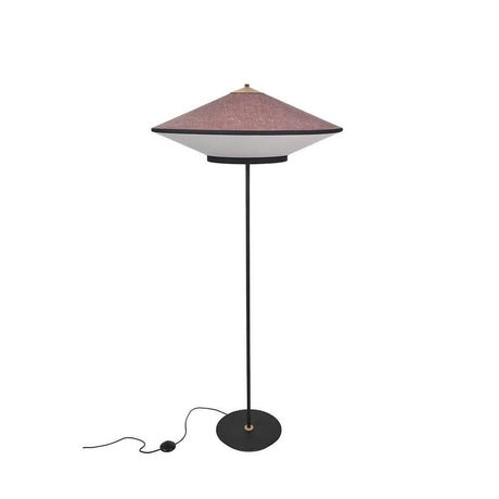 Forestier floor lamp Cymbal 150cm in a modern glamorous style with an elegant velvet lampshade.