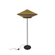 Forestier Stehlampe Cymbal 150cm in glamourösem Design mit Bi-Material-Stoff und luxuriösem Velours.