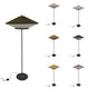 Forestier Stehlampe Cymbal 150cm in verschiedenen Farben präsentiert, zeigt stilvolles und elegantes Design.