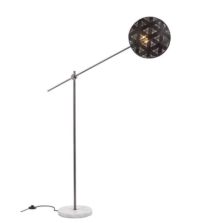 Forestier floor lamp Chanpen Hexagonal in a modern design with a space-saving base.