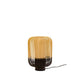 Forestier Tischlampe Bamboo Light mit zwei Farben im modernen Zen-Look aus Bambus und schwarzem Sockel.