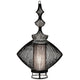 Forestier Tischlampe Opium mit kunstvollem Schirm aus Metalldrähten, elegantes Design für orientalisches Flair.