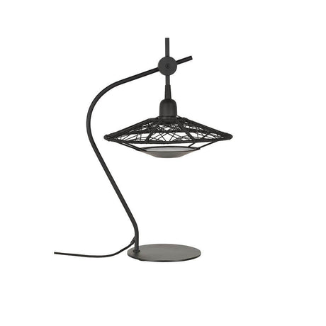 Forestier table lamp Carpa in a modern design with geometric shapes and traditional material.