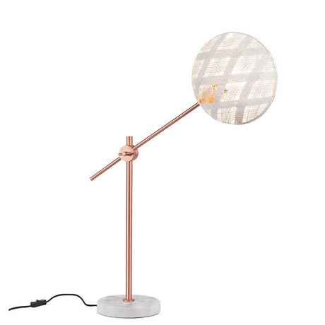 Forestier table lamp Chanpen Diamond with marble base in rose gold and modern design, ideal for any room.