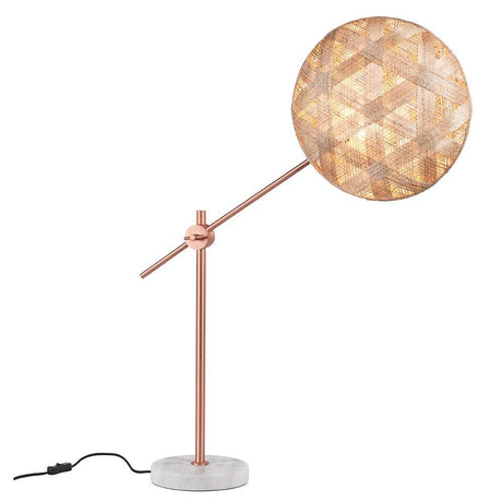 Forestier table lamp Chanpen with marble base in copper and marble for stylish interiors.