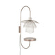 Forestier Wandlampe Papillon 70cm mit Abstelltisch in modernem Design und 50er-Jahre-Stil.