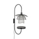 Forestier Wandlampe Papillon 70cm mit Abstelltisch, Design-Wandleuchte im 50er-Jahre-Stil mit kubistischen Formen.