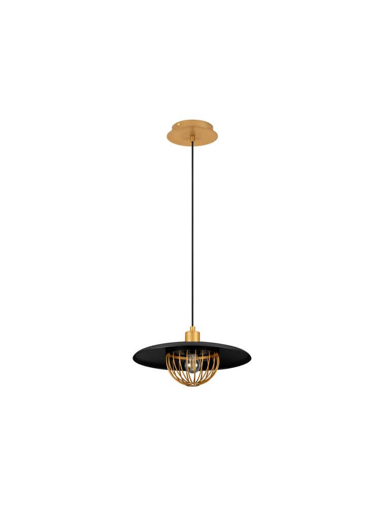 Fox Pendelleuchte Ø 33cm mit elegantem schwarzen und goldenen Design, ideal für moderne Innenräume.