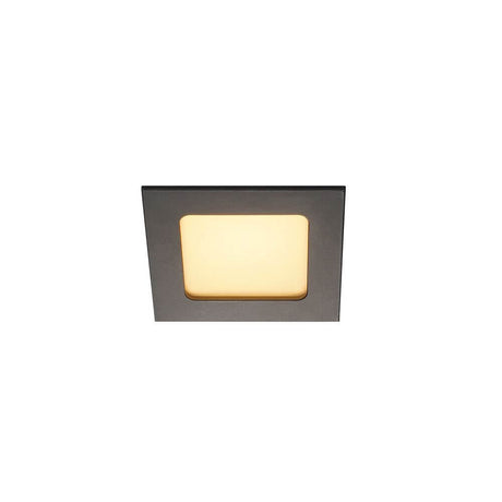Frame Basic LED Set Downlight Schwarz 6W 3000K inkl. Treiber – quadratische LED-Deckenleuchte in Schwarz