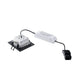 Frame Basic LED Set Downlight Schwarz 6W 3000K inkl. Treiber - LED Leuchte und Treiber für Wand- und Deckeneinbau.