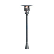 Cabeça de iluminação Freja para lâmpada de poste preta, vidro transparente em um elegante poste com detalhes em vidro transparente.